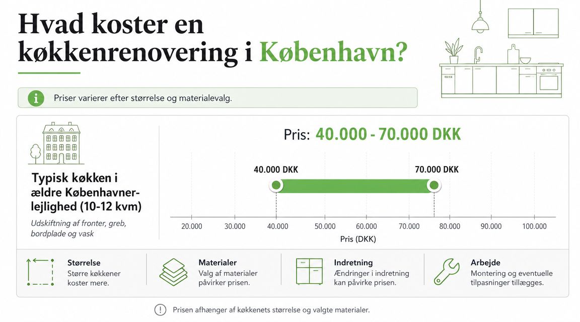 Professionel køkkenrenovering i København med tilpassede løsninger og materialer.