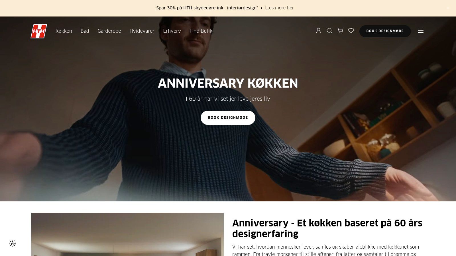 Moderne køkken med specialdesignede elementer i København.