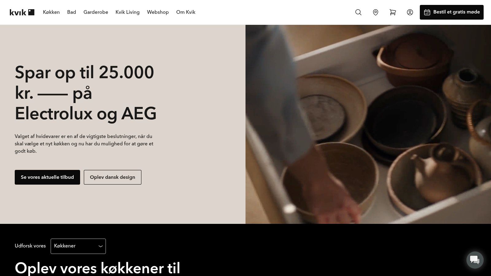 Moderne køkken med rustikke elementer fra Mesa Byg ApS i København.
